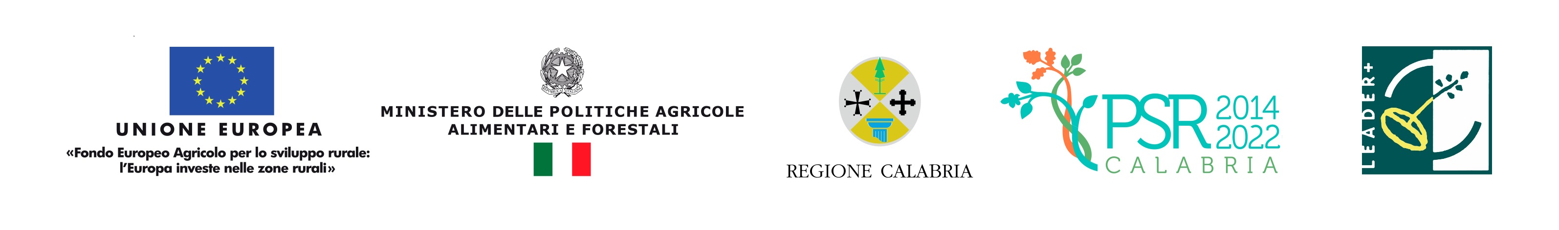 Loghi istituzionali PSR Calabria LEADER